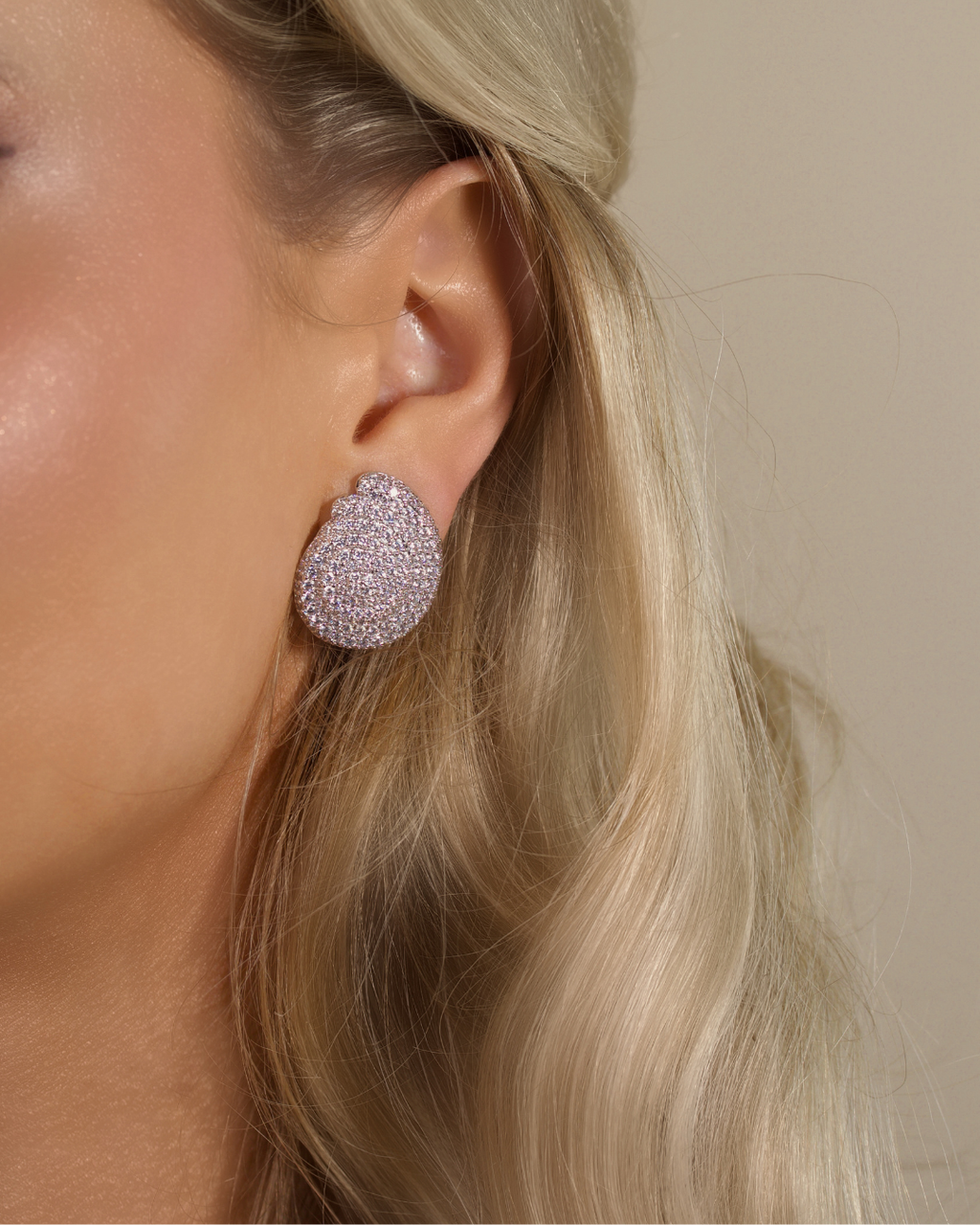 Coralie Earrings - Pavé