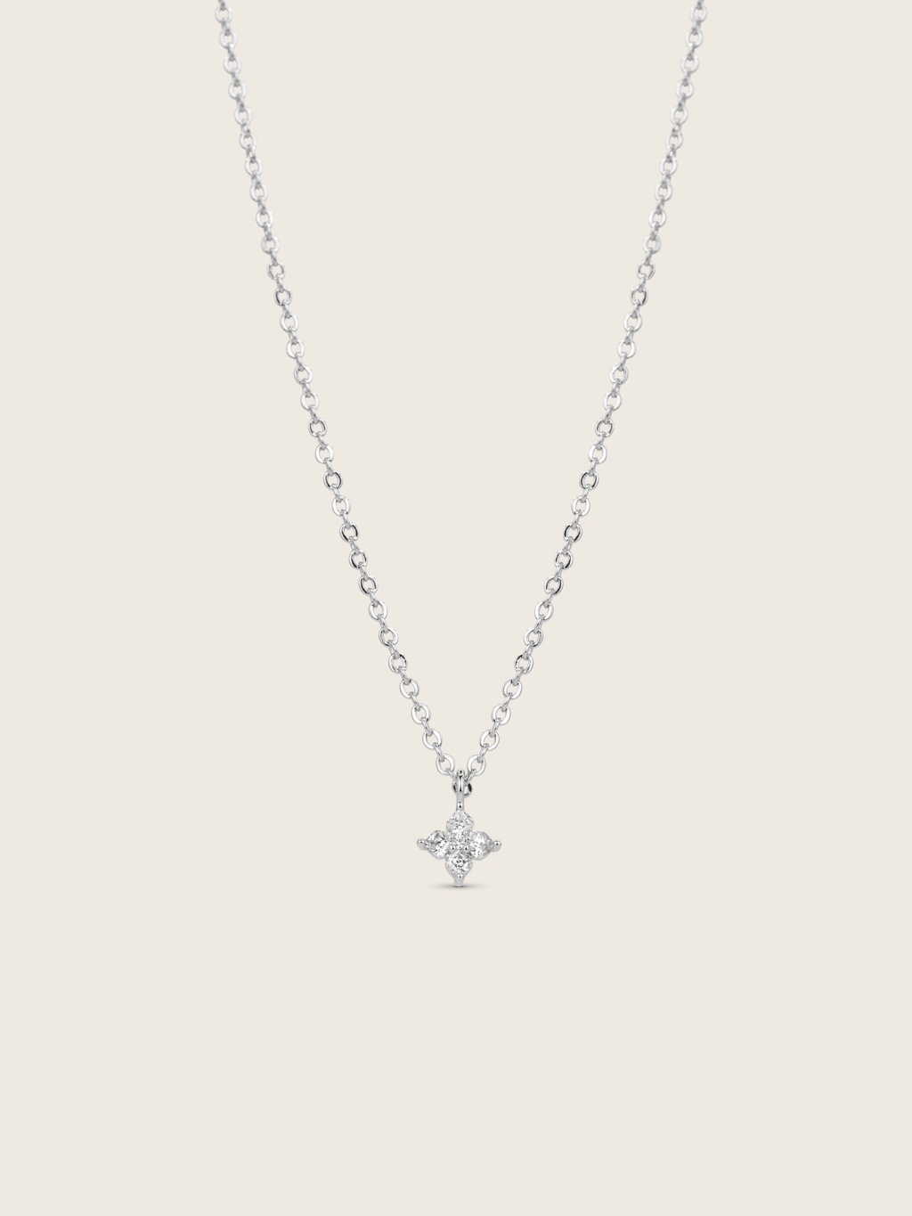 Petite Crystal Hydrangea Necklace
