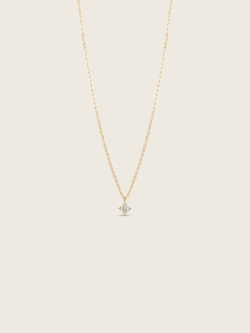 Micro Crystal Hydrangea Necklace