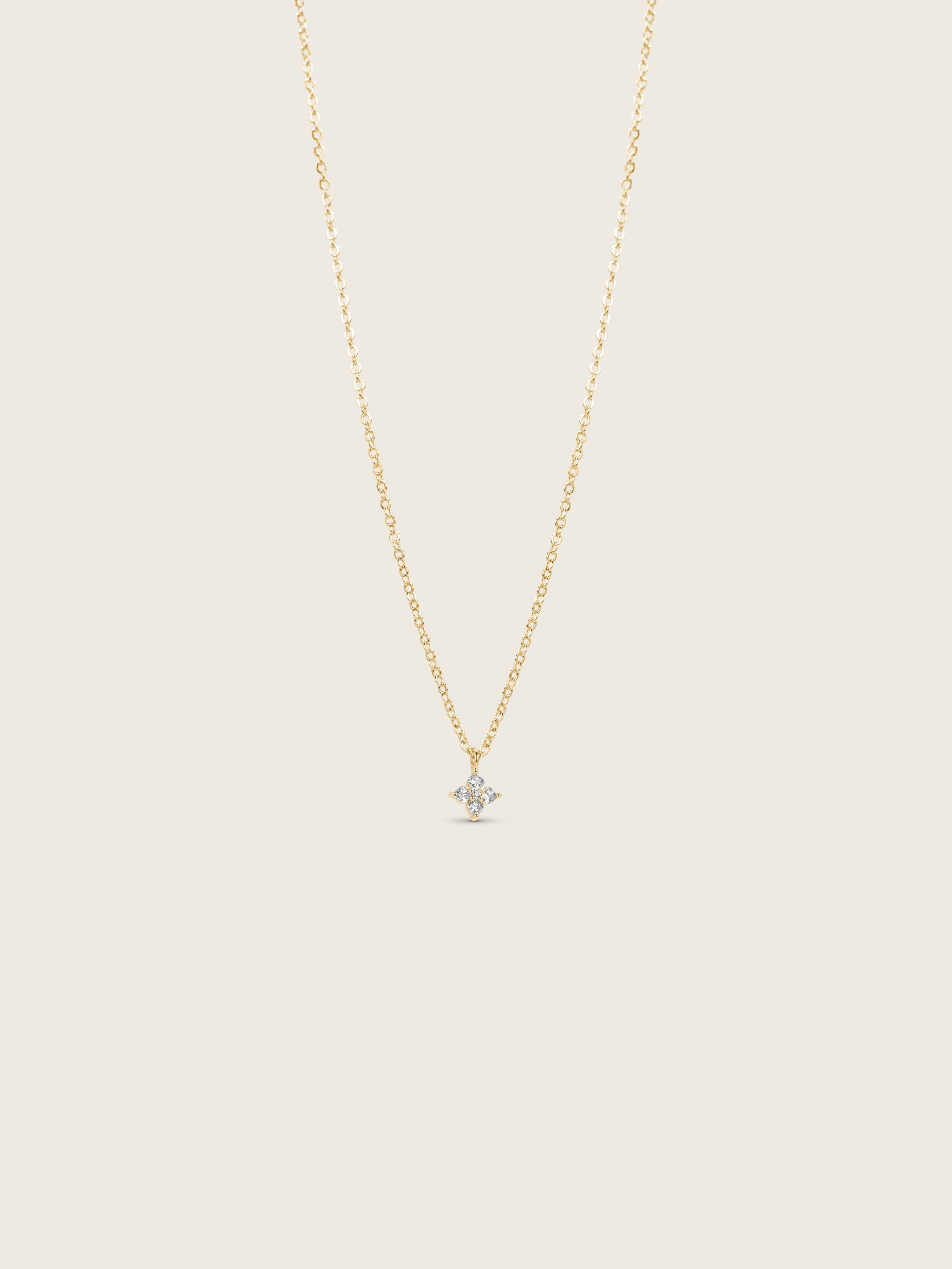 Micro Crystal Hydrangea Necklace