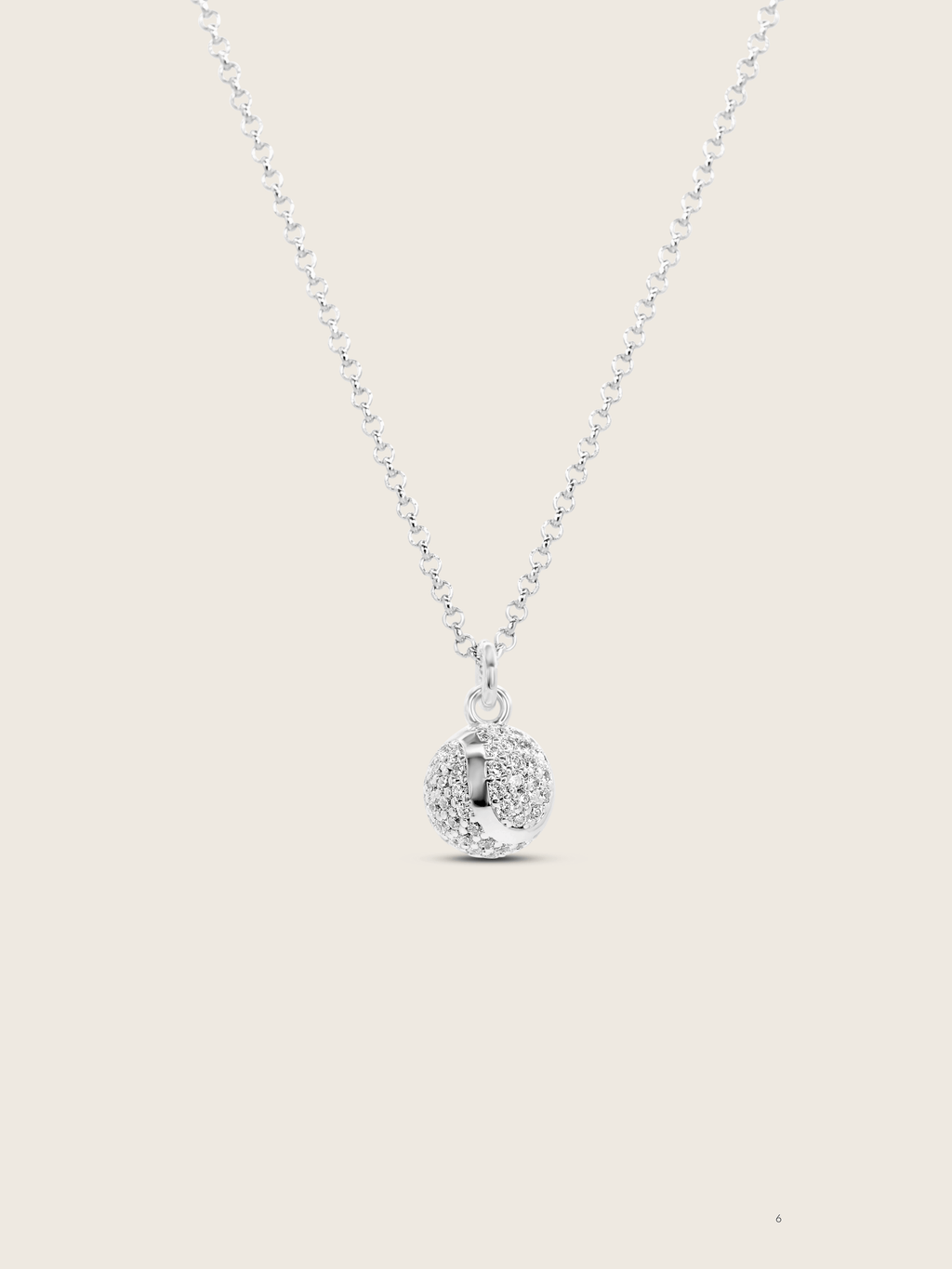 Court Necklace Pavé