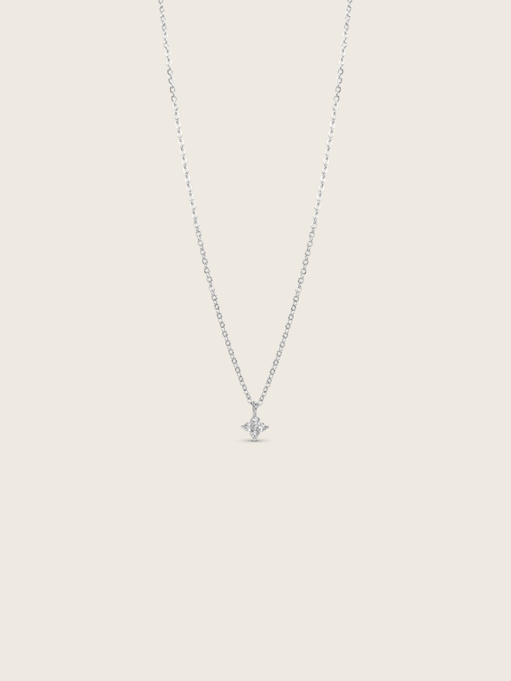 Micro Crystal Hydrangea Necklace