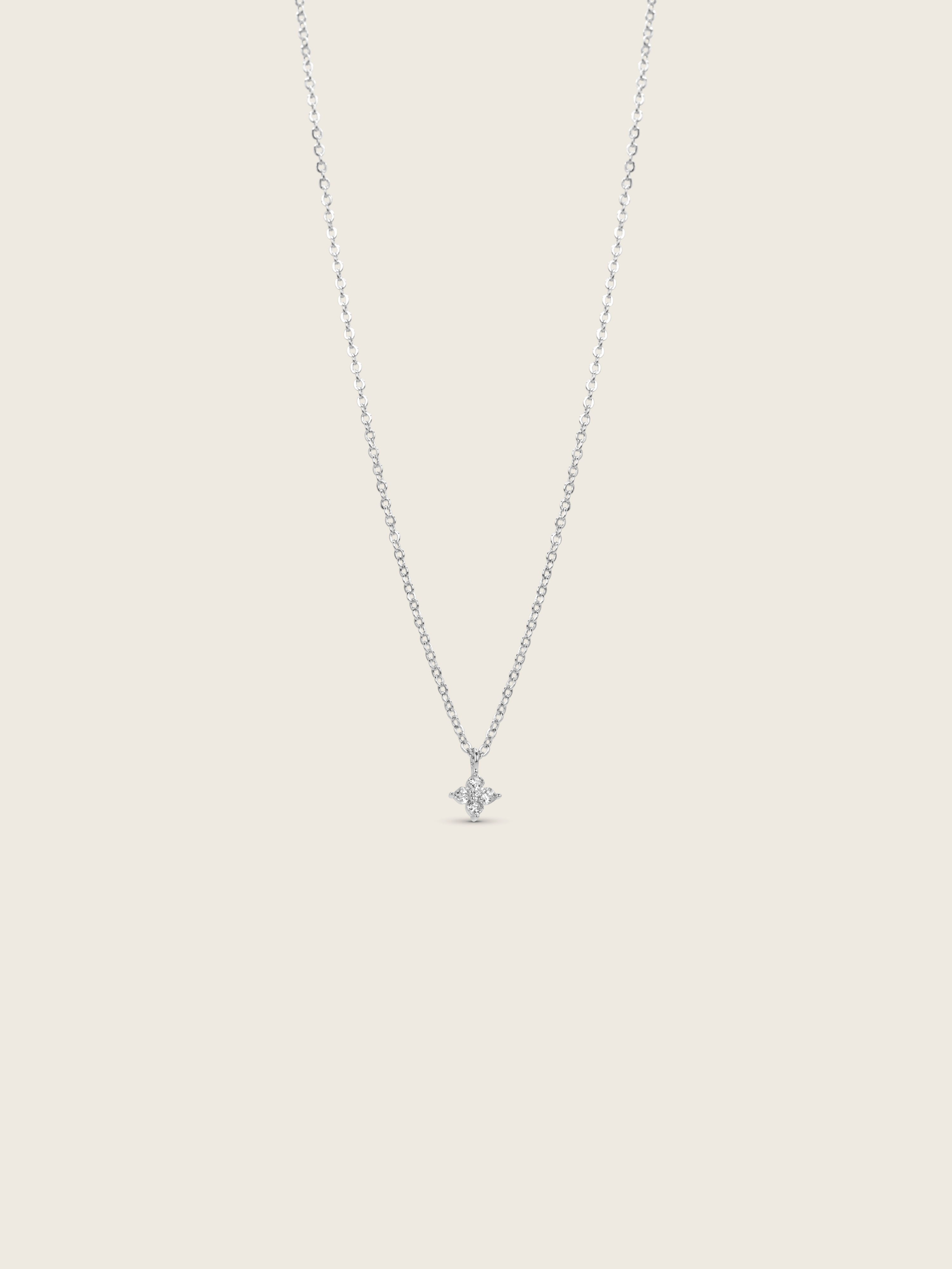 Micro Crystal Hydrangea Necklace