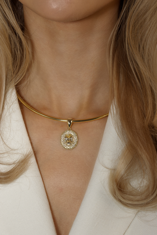 Desirée Oval Charm - Lemon Drop