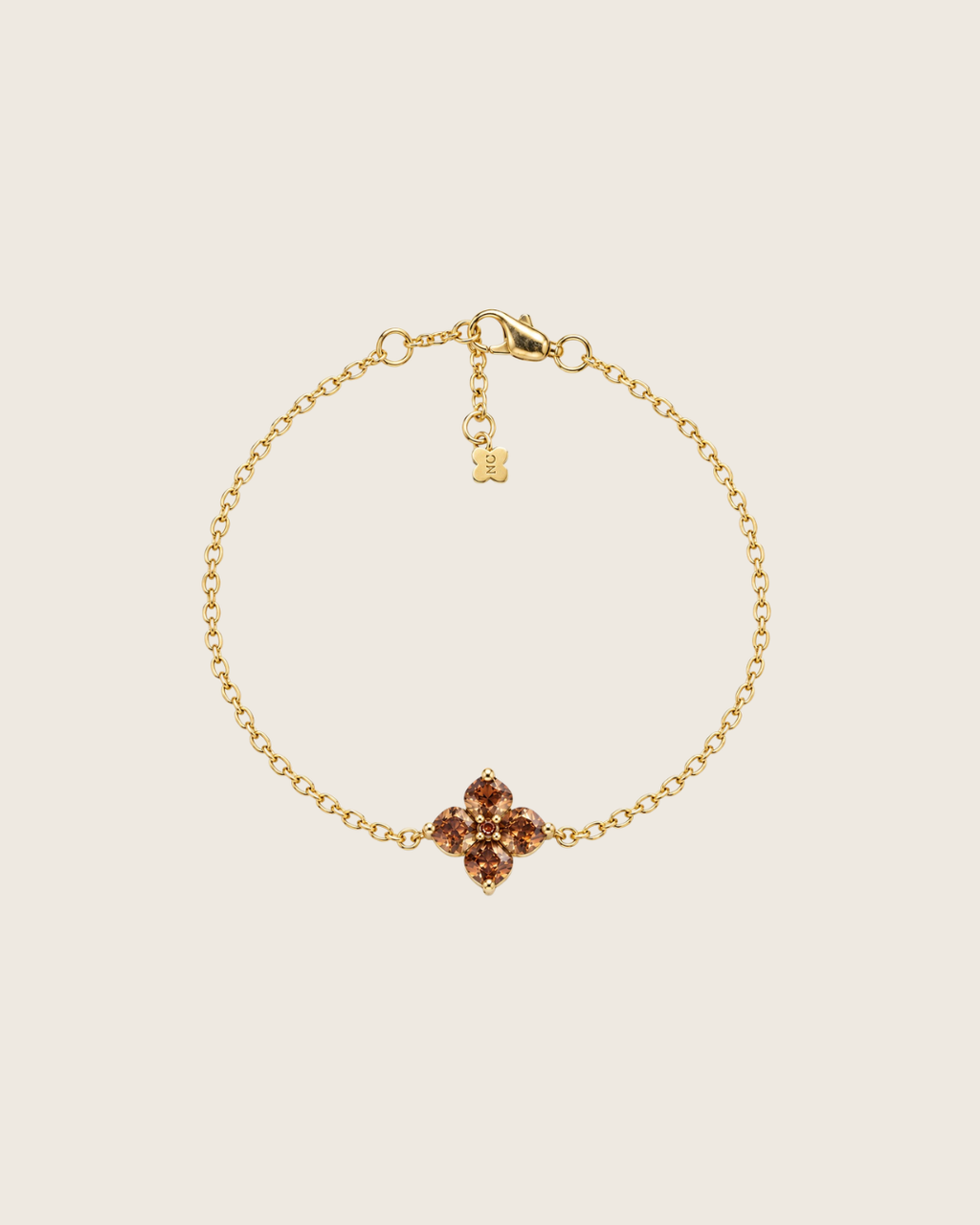 Mini Crystal Hydrangea Bracelet - Maple