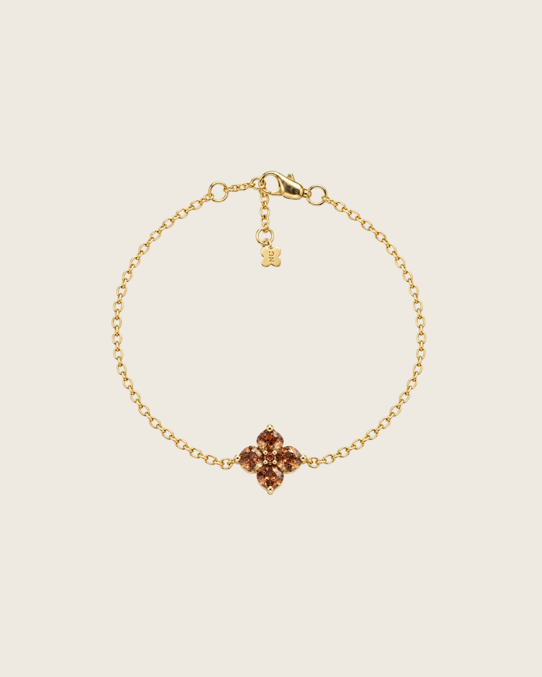 Mini Crystal Hydrangea Bracelet - Maple