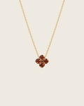 Mini Crystal Hydrangea Necklace - Maple