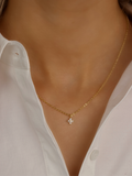Micro Crystal Hydrangea Necklace