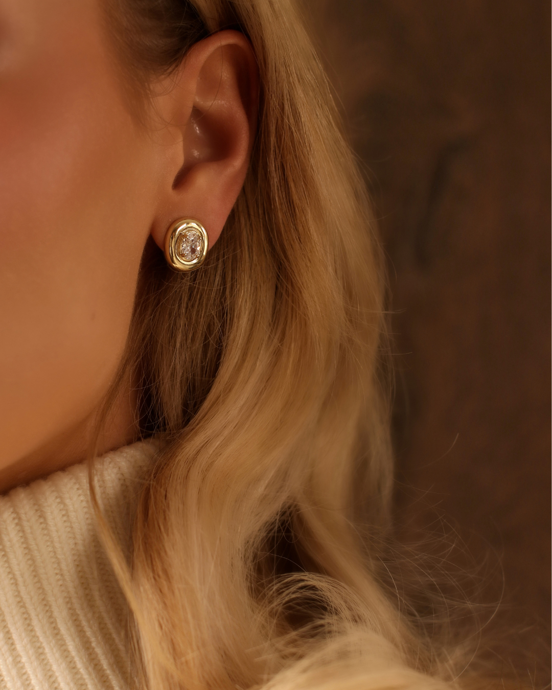 Mini Bezel Odette Earrings
