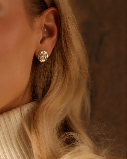 Mini Bezel Odette Earrings