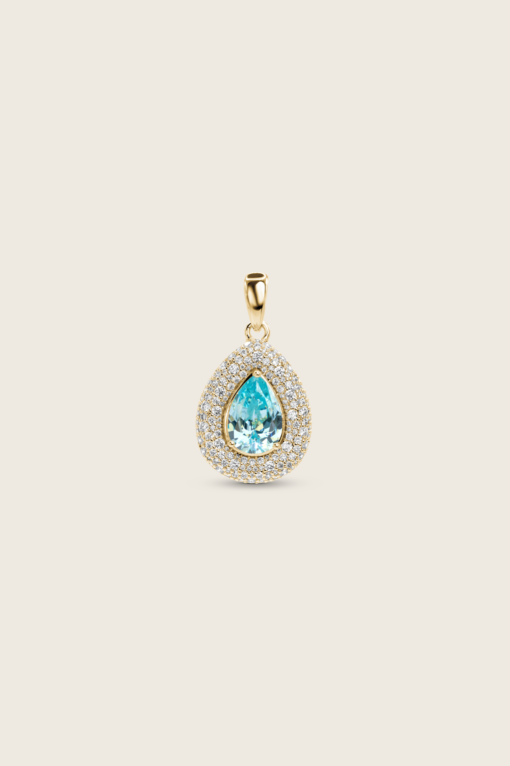 Desirée Pear Charm - Aqua