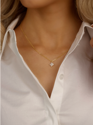 Petite Crystal Hydrangea Necklace