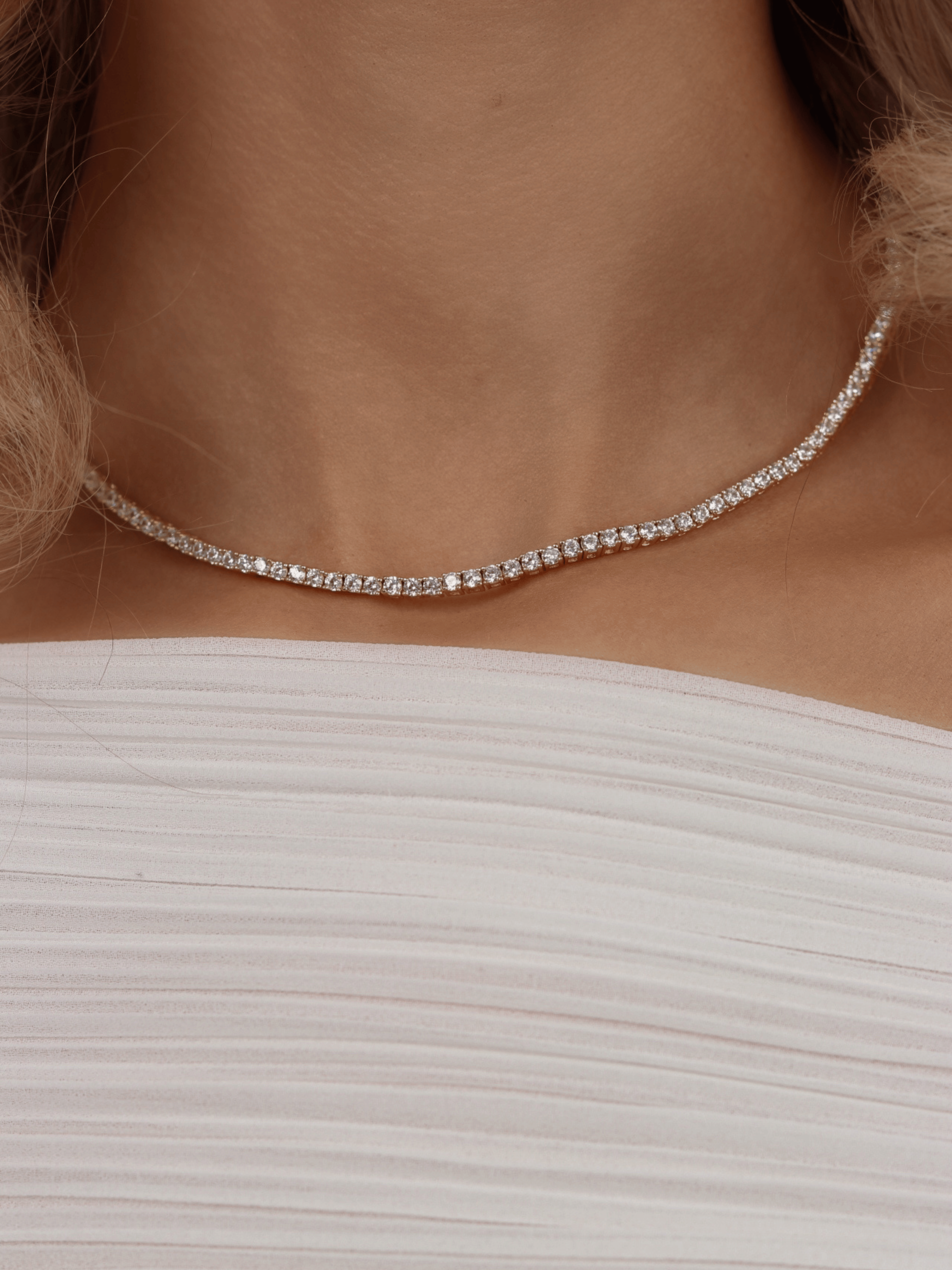 Celeste Tennis Necklace