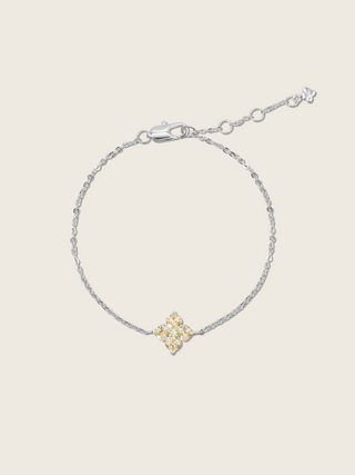 Mini Crystal Hydrangea Bracelet - Lemon Drop