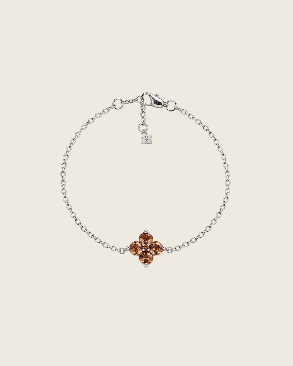 Mini Crystal Hydrangea Bracelet - Maple