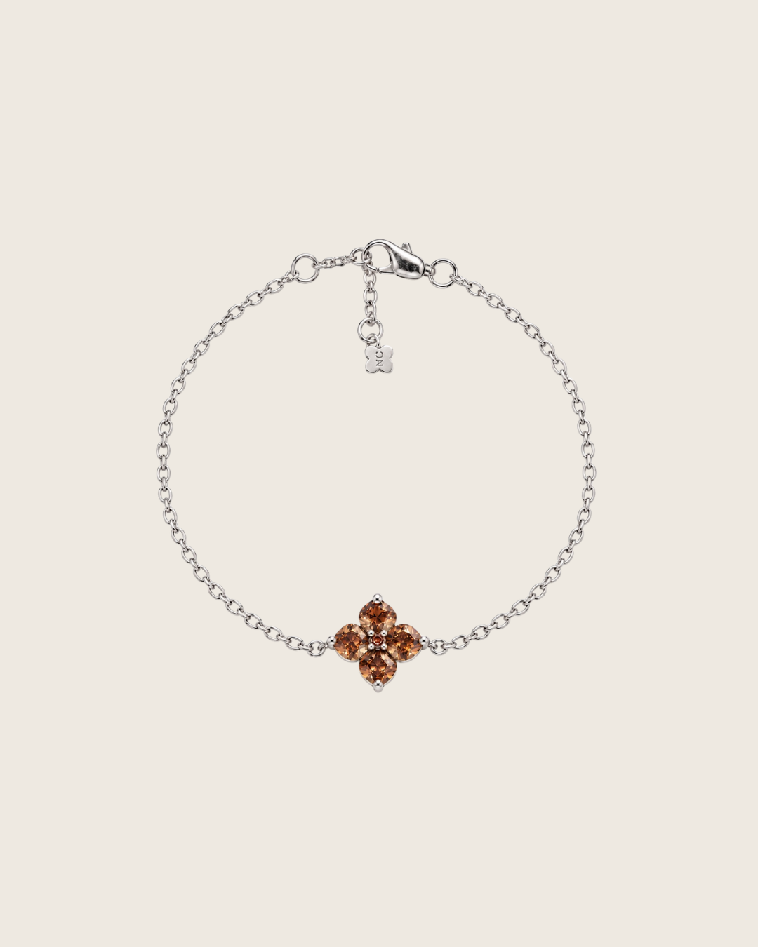 Mini Crystal Hydrangea Bracelet - Maple