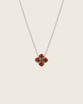 Mini Crystal Hydrangea Necklace - Maple