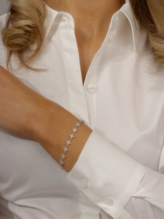 Micro Crystal Hydrangea Bracelet