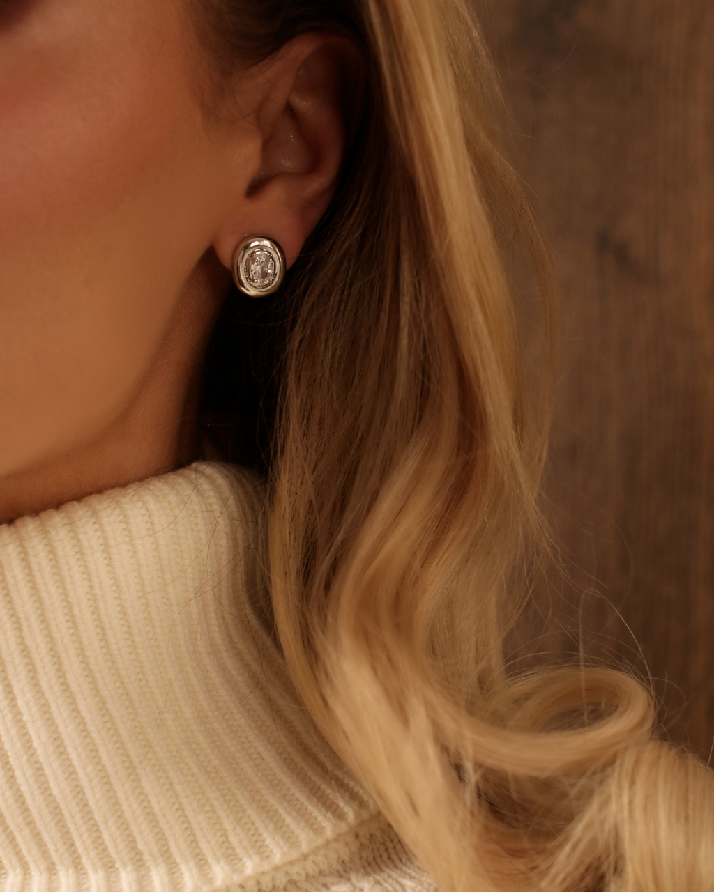 Mini Bezel Odette Earrings