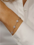 Multi-Petite Crystal Hydrangea Bracelet
