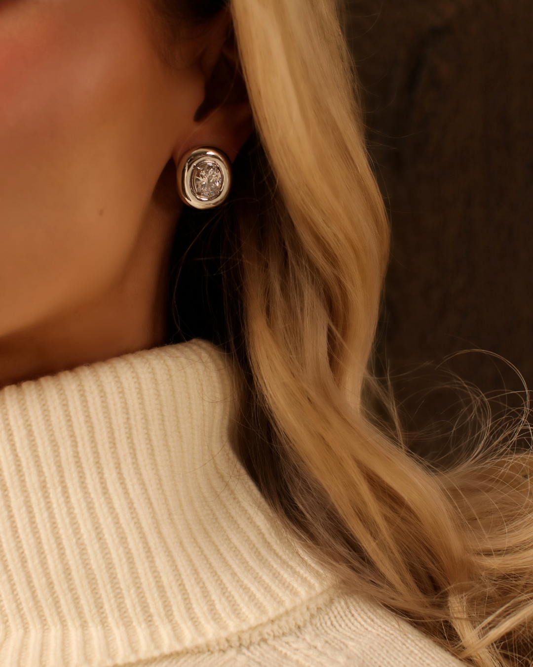 Bezel Odette Earrings