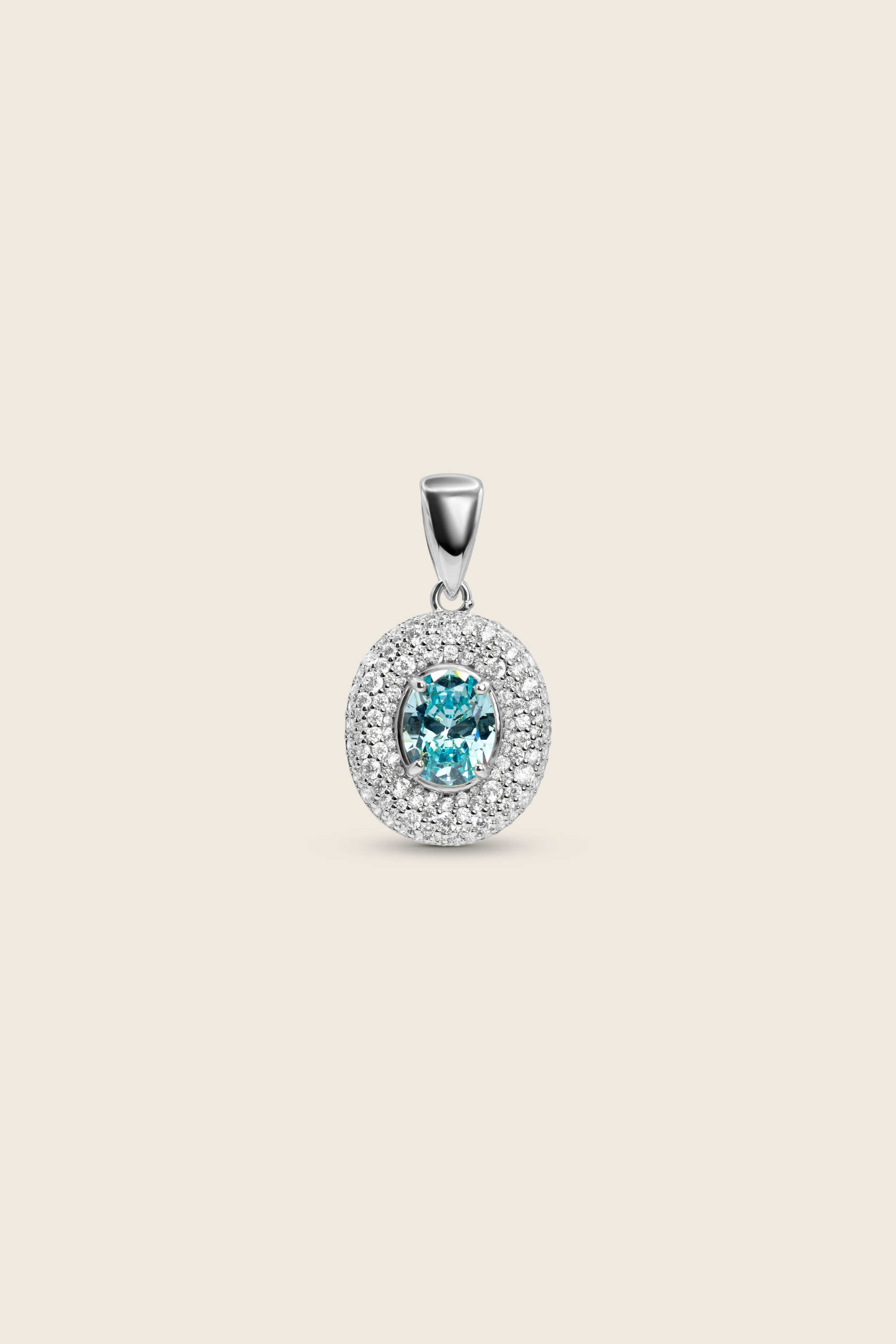 Desirée Oval Charm - Aqua