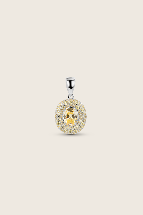 Desirée Oval Charm - Lemon Drop