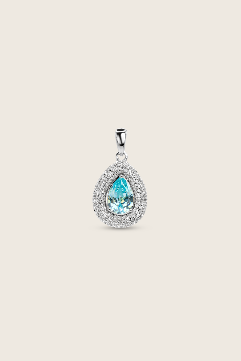 Desirée Pear Charm - Aqua