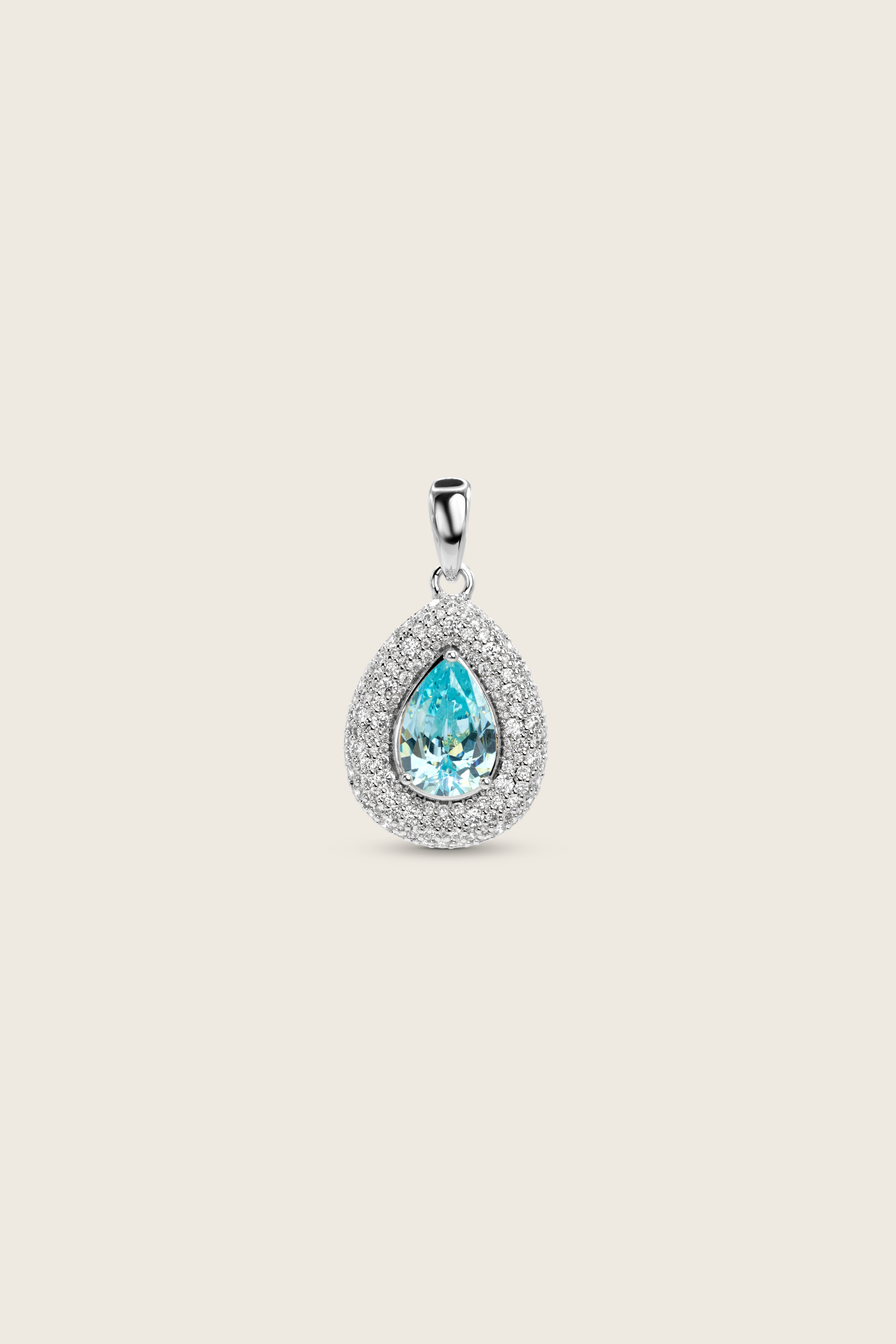 Desirée Pear Charm - Aqua