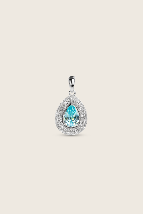 Desirée Pear Charm - Aqua