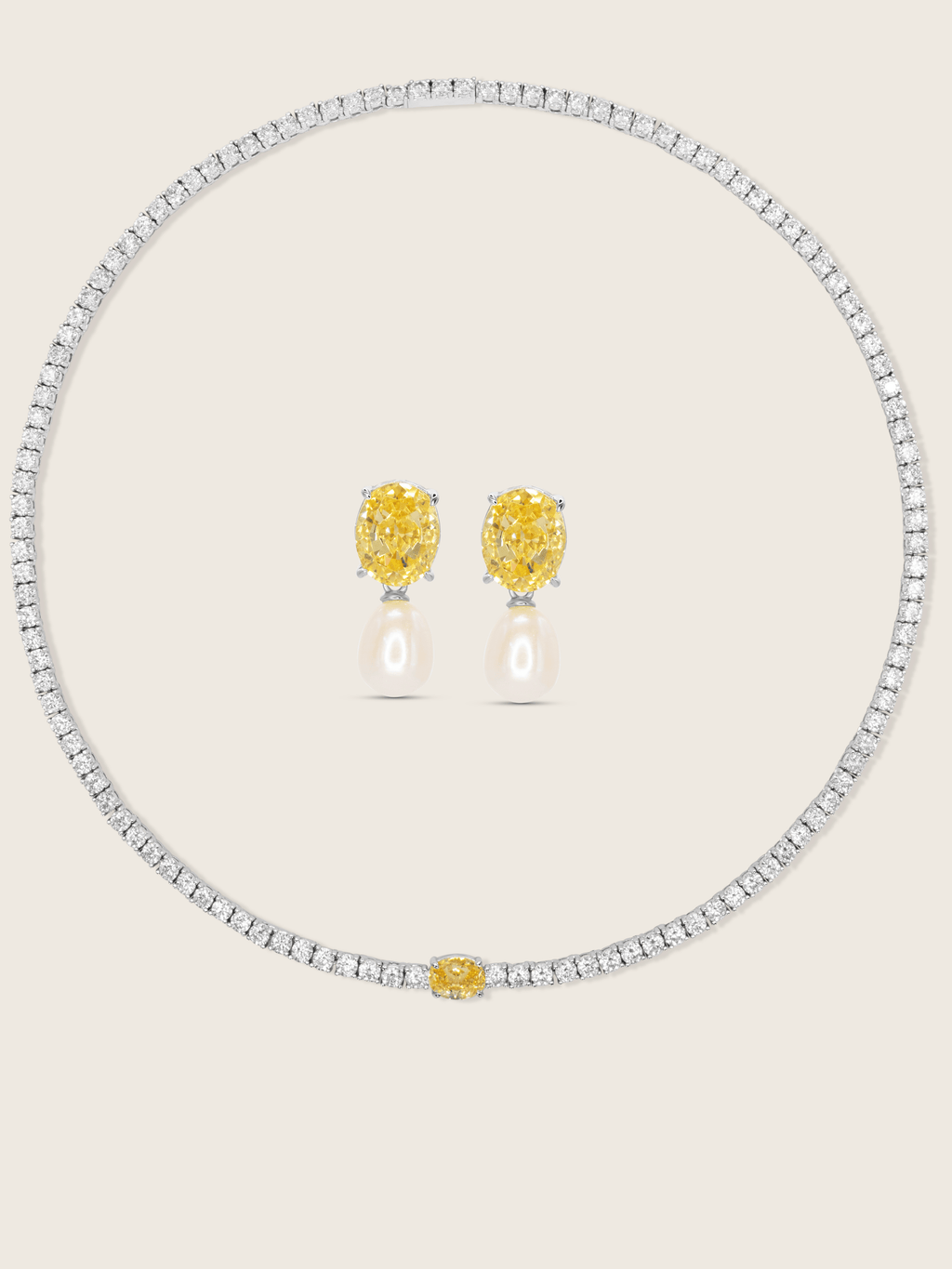 Aurelia Set - Lemondrop - Necklace & Earrings