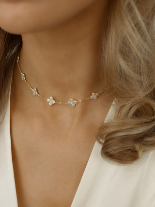 Multi-Mini Hydrangea Necklace