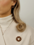 Amanda Brooch - Chocolate