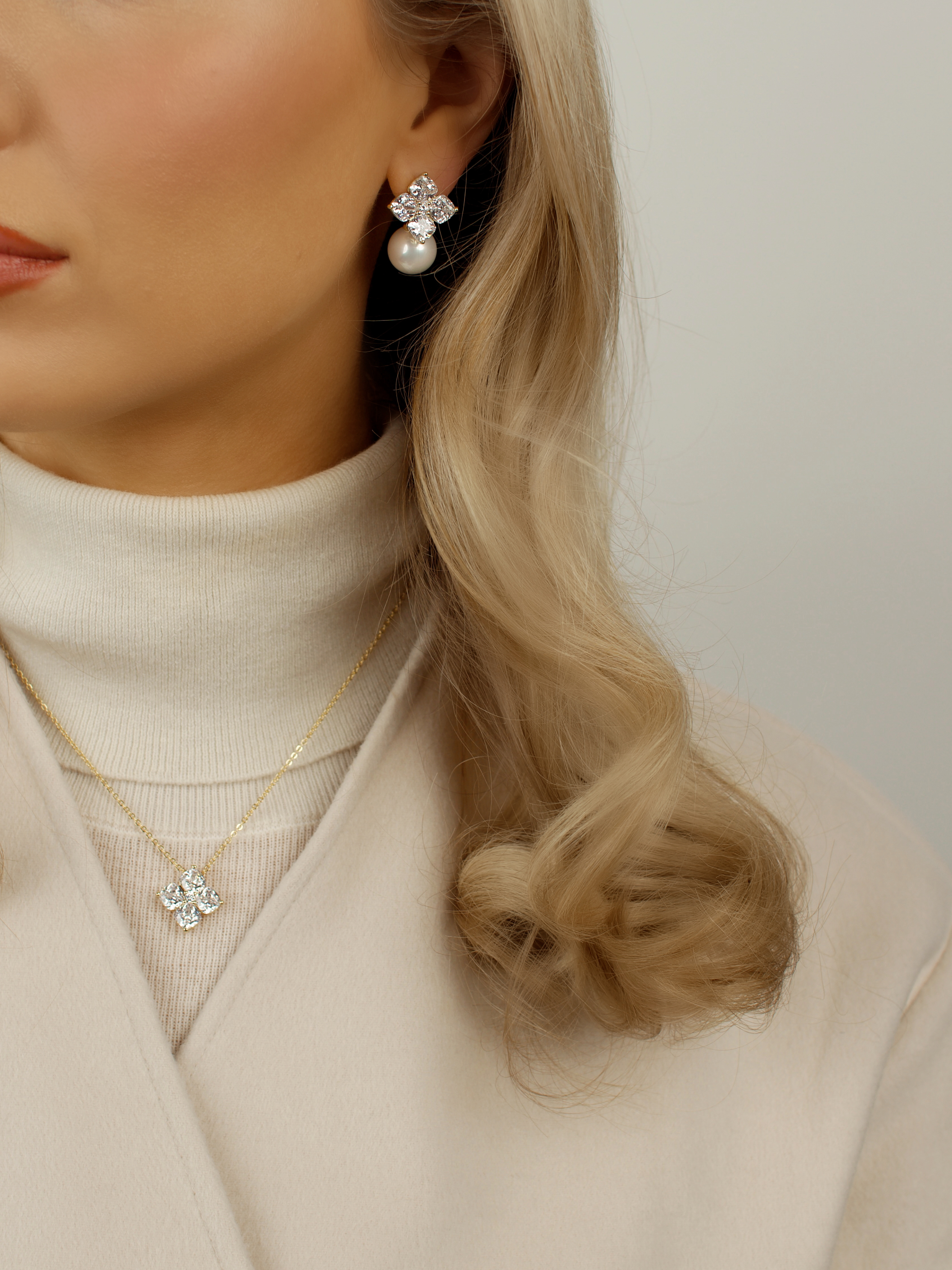 Crystal Hydrangea Necklace