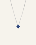 Mini Crystal Hydrangea Necklace - Blueberry