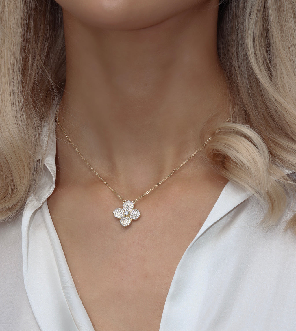 Hydrangea Set - Necklace, Earrings & Bracelet