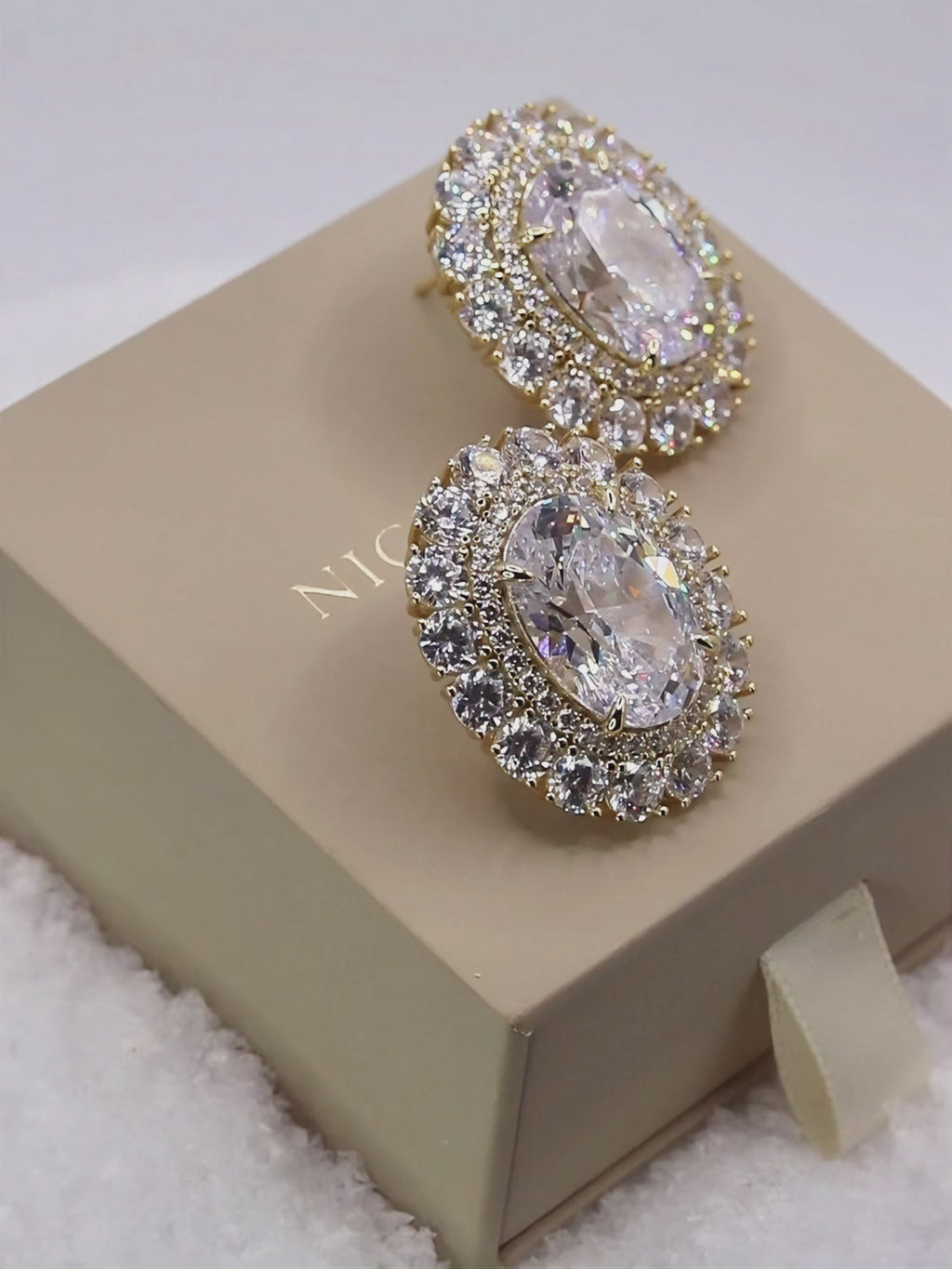Diana Earrings - Crystal