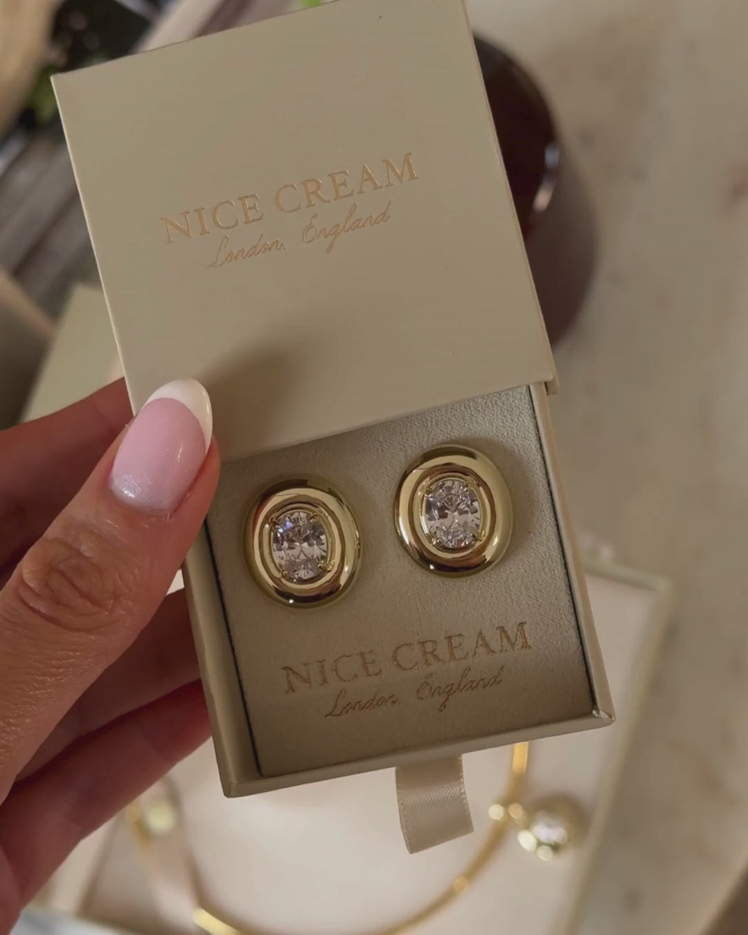 Bezel Odette Earrings