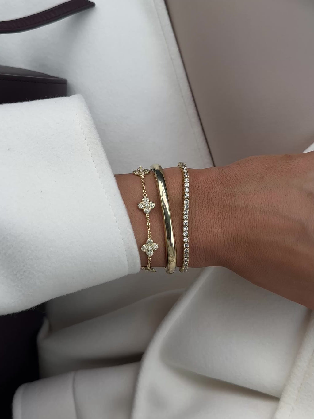 Multi-Mini Hydrangea Bracelet