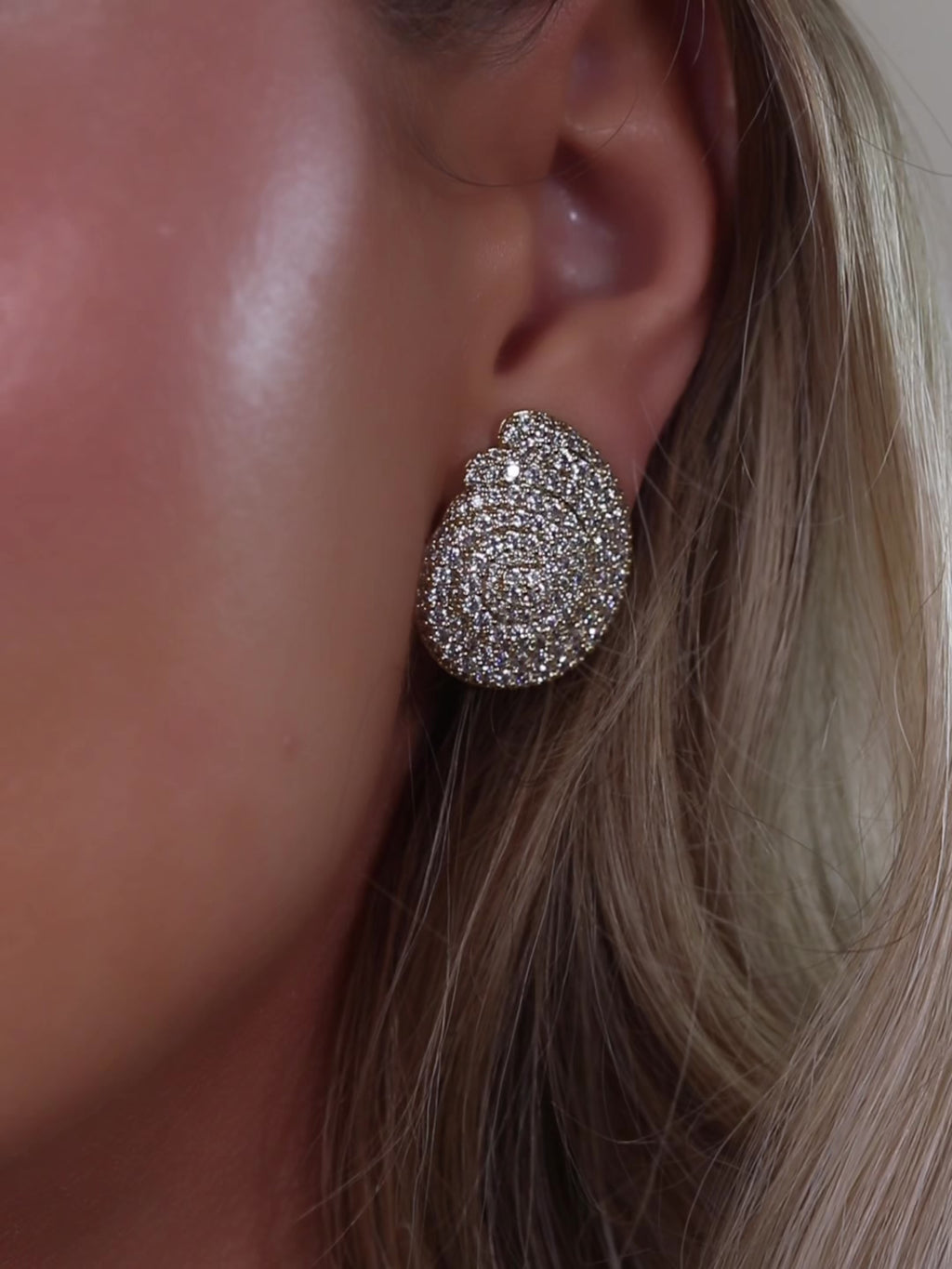 Coralie Earrings - Pavé