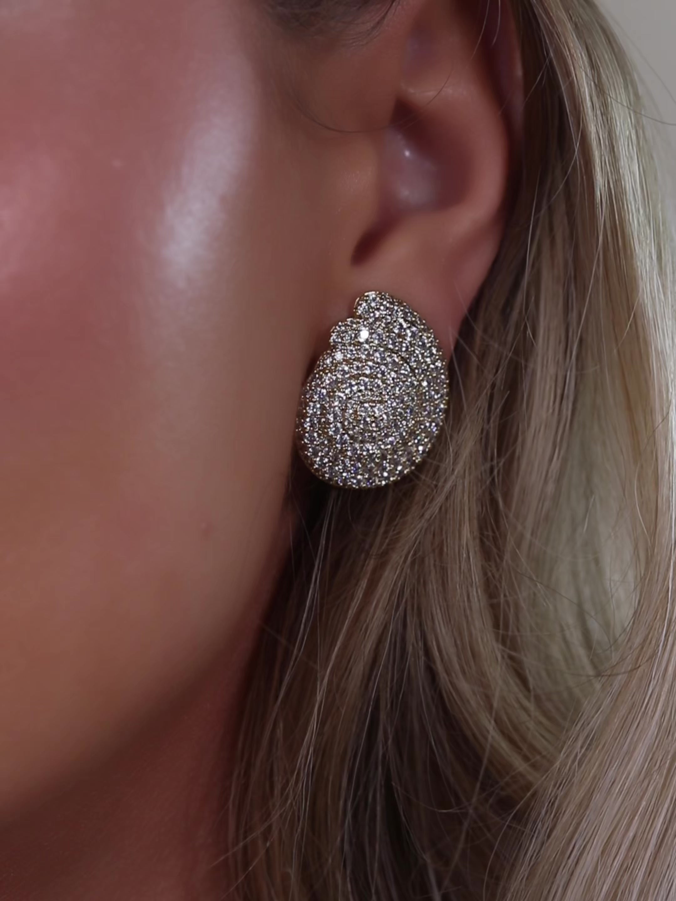 Coralie Earrings - Pavé