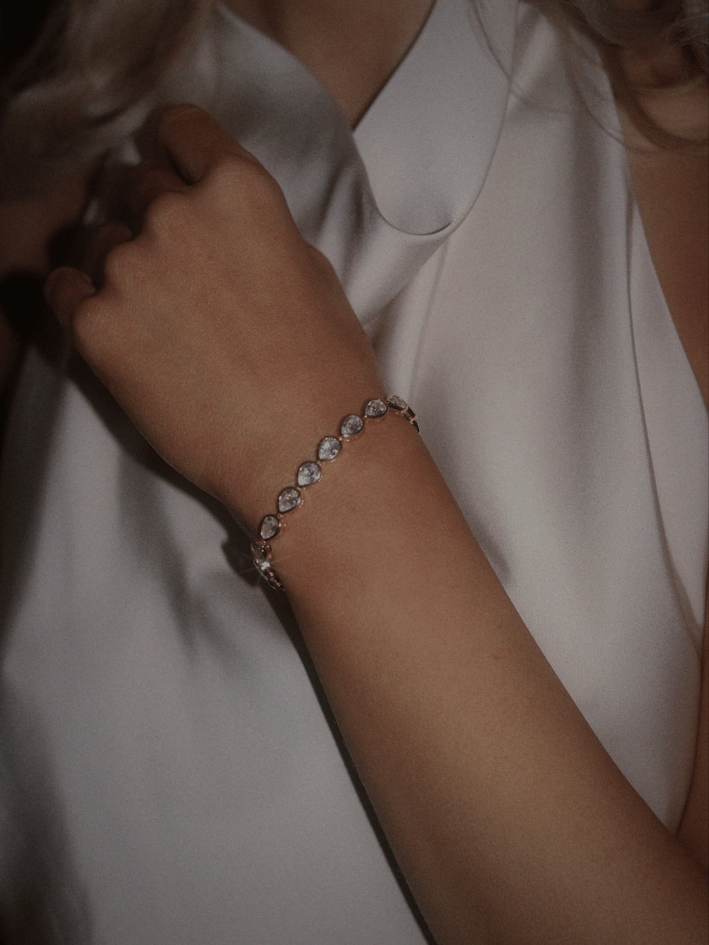 Constance Pear Tennis Bracelet