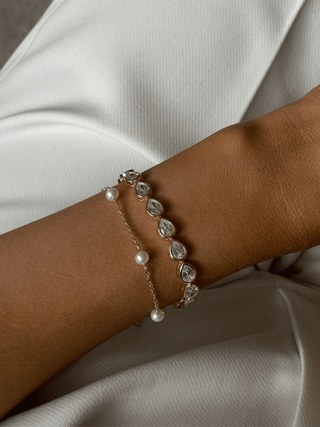 Constance Pear Tennis Bracelet