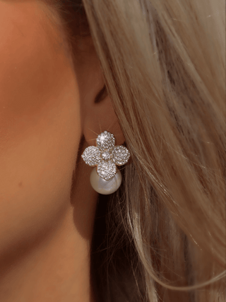Hydrangea Earring - Gold