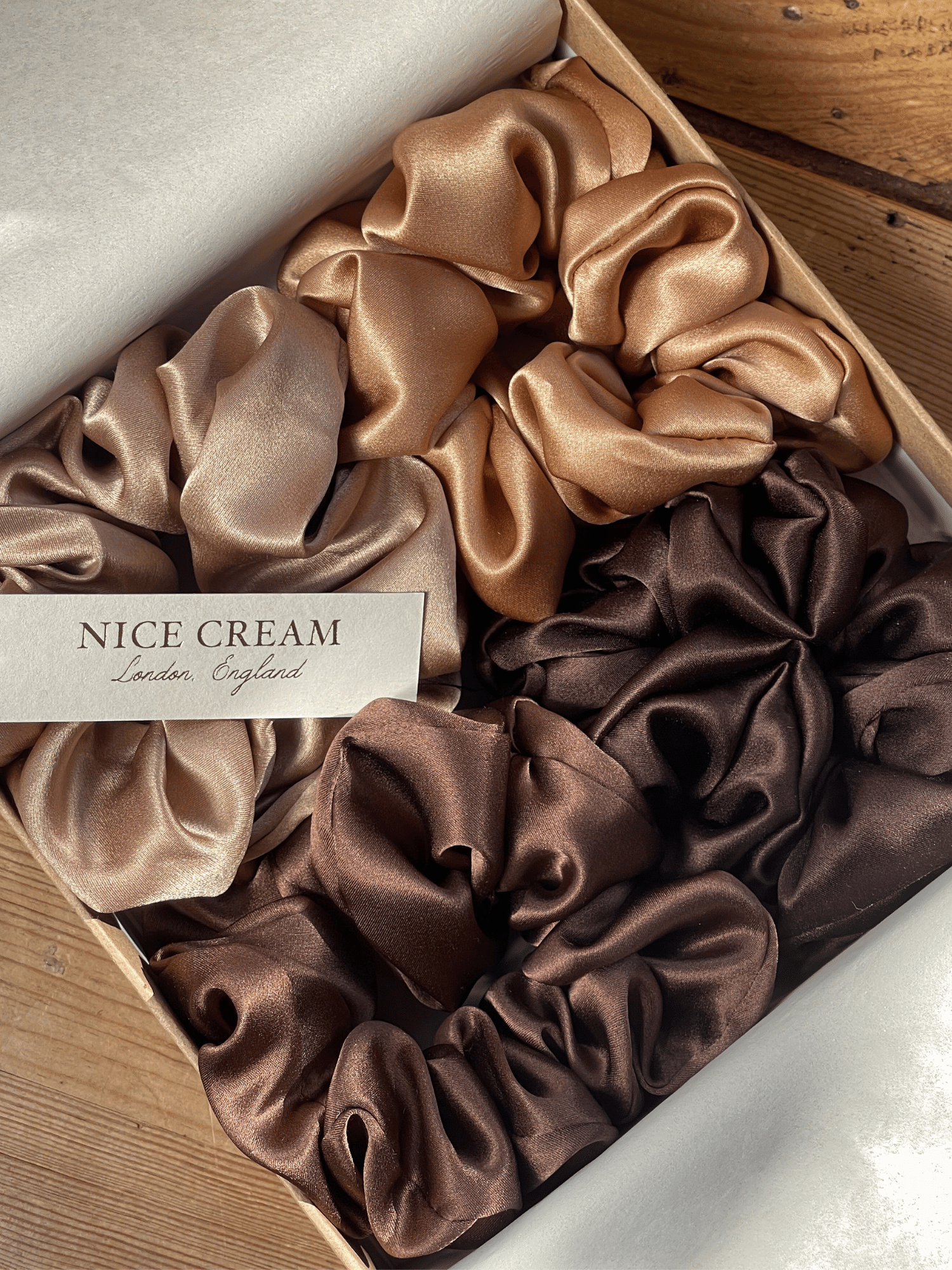 Autumn Spice Silk Hair Scrunchie Collection