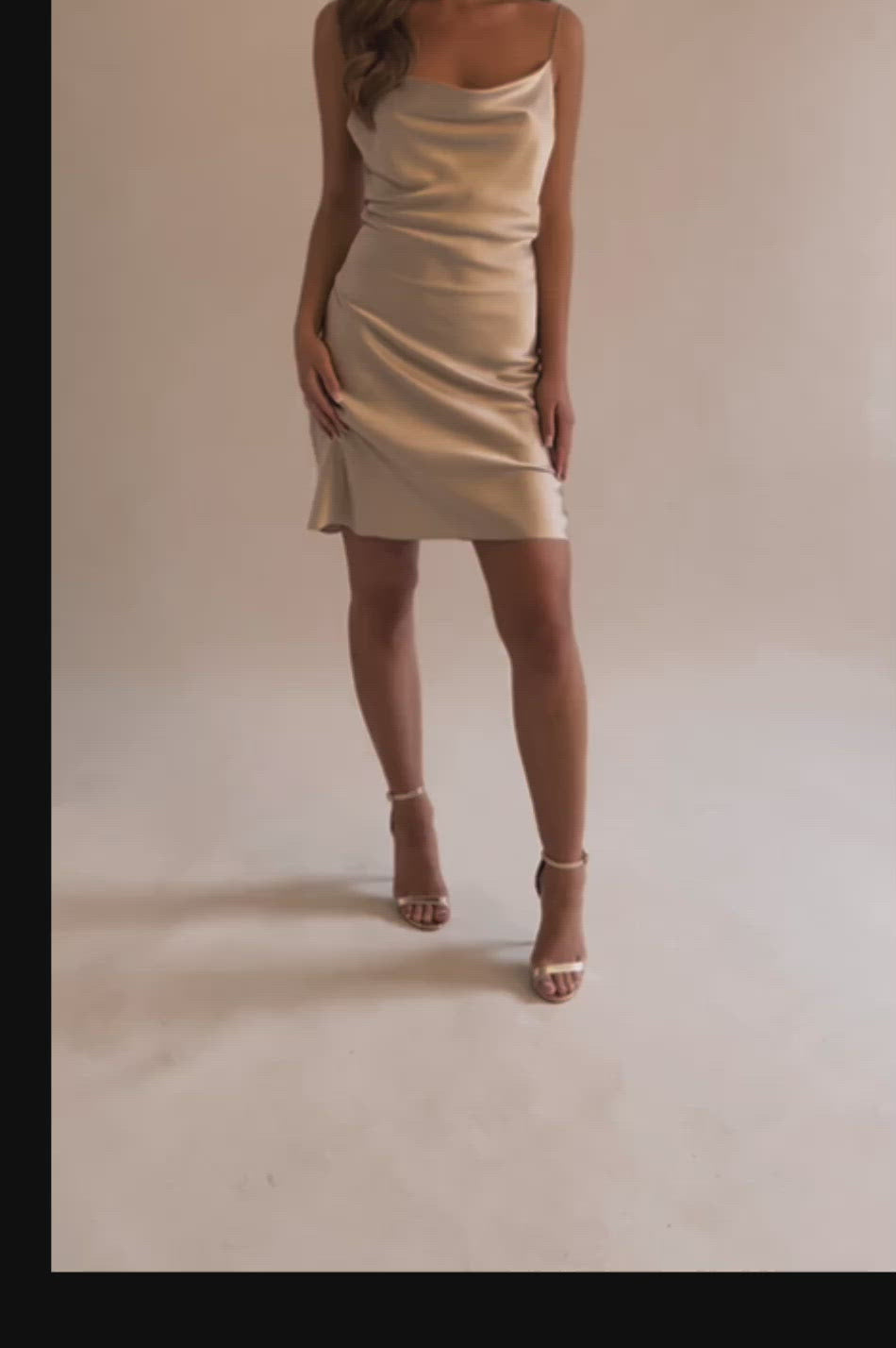 Clarence Silk Dress - Oyster