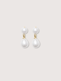 Blair Double-Pearl Drop Earrings