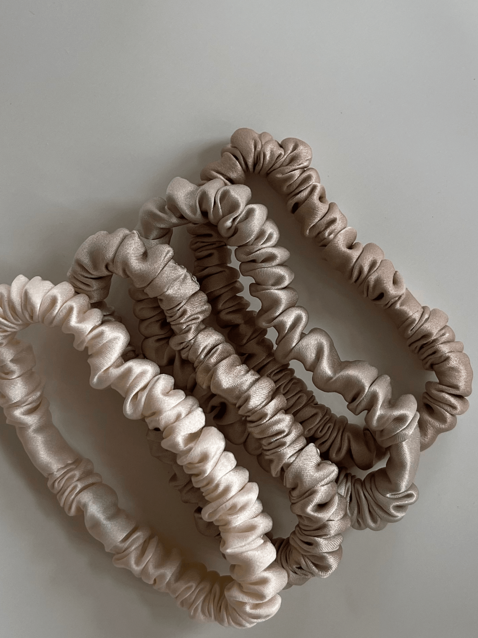 cremedelacreme skinny silk scrunchies Nice Cream London