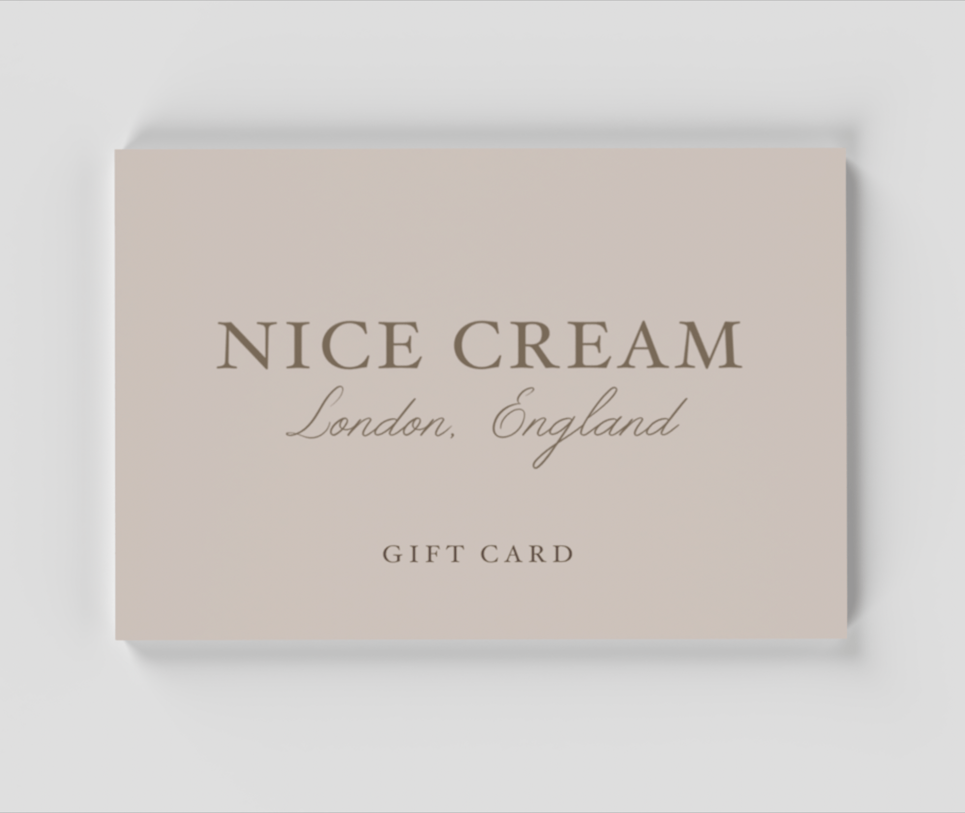 Gift Card - Nice Cream London