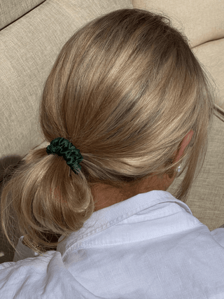 Lawn Tennis Silk Skinny Scrunchies